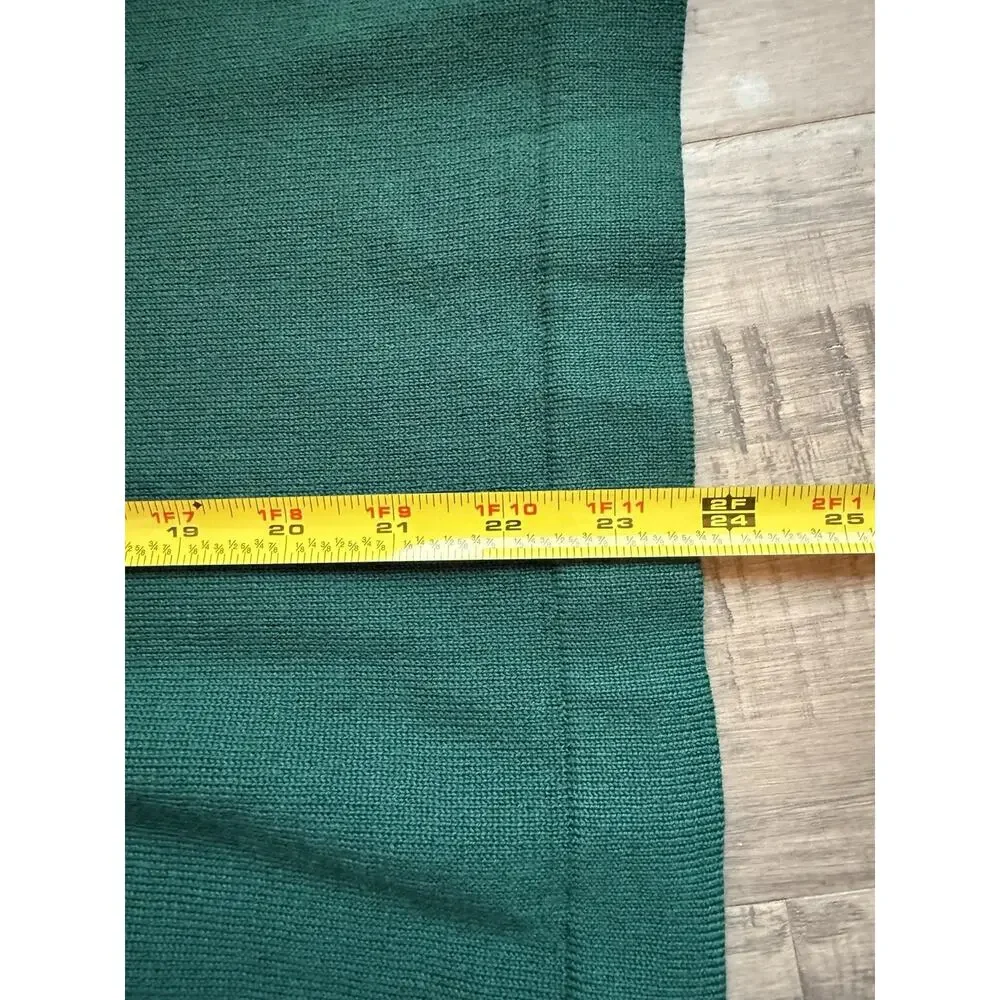 Vintage 1960s 70s Jantzen Green Mock Neck Sweater Men’s M Made USA
